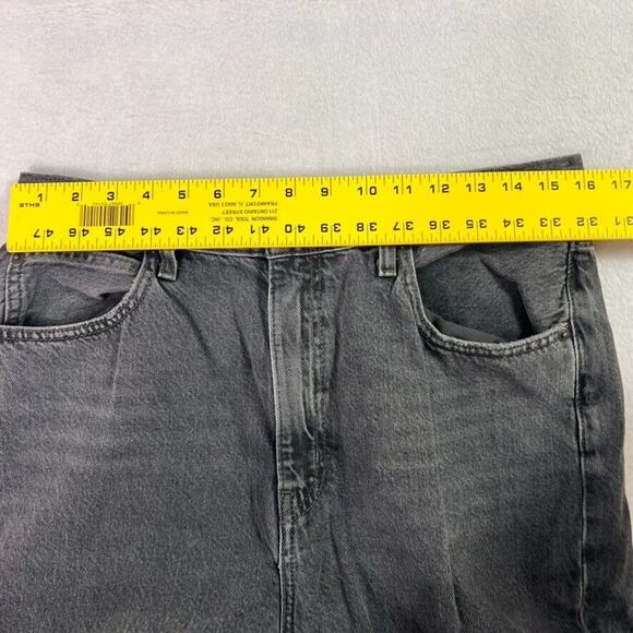 Levis Jeans Womens 31 Black 70s High Flare Faded Premium Denim Boho Hippie - Picture 9 of 10